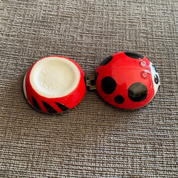 Vintage 1998 House of Lloyd Lucky Ladybug Ceramic Trinket Box - Picture 9 of 12